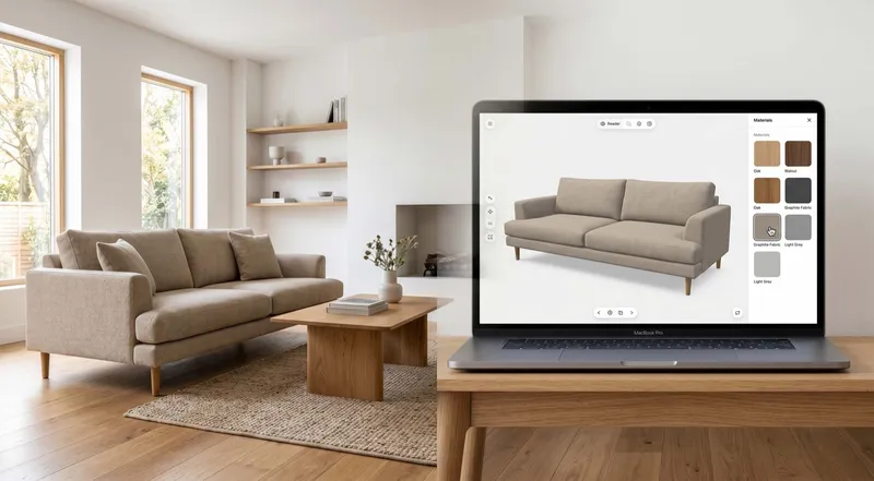 Möbelvisualisierung: Warum 3D, AR und virtuelle Showrooms den Unterschied machen